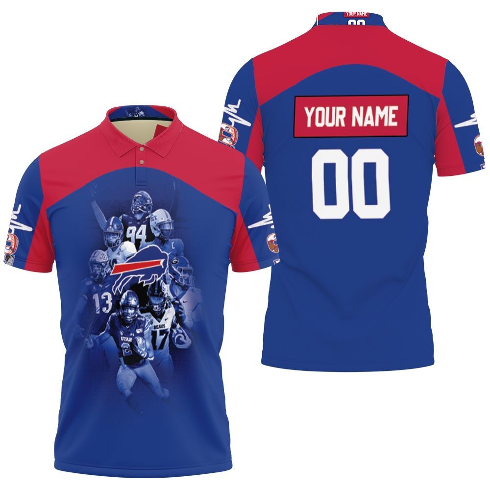60th Anniversary Buffalo Bills Great Players Personalized Polo Shirt  All Over Print Shirt 3d T-shirt