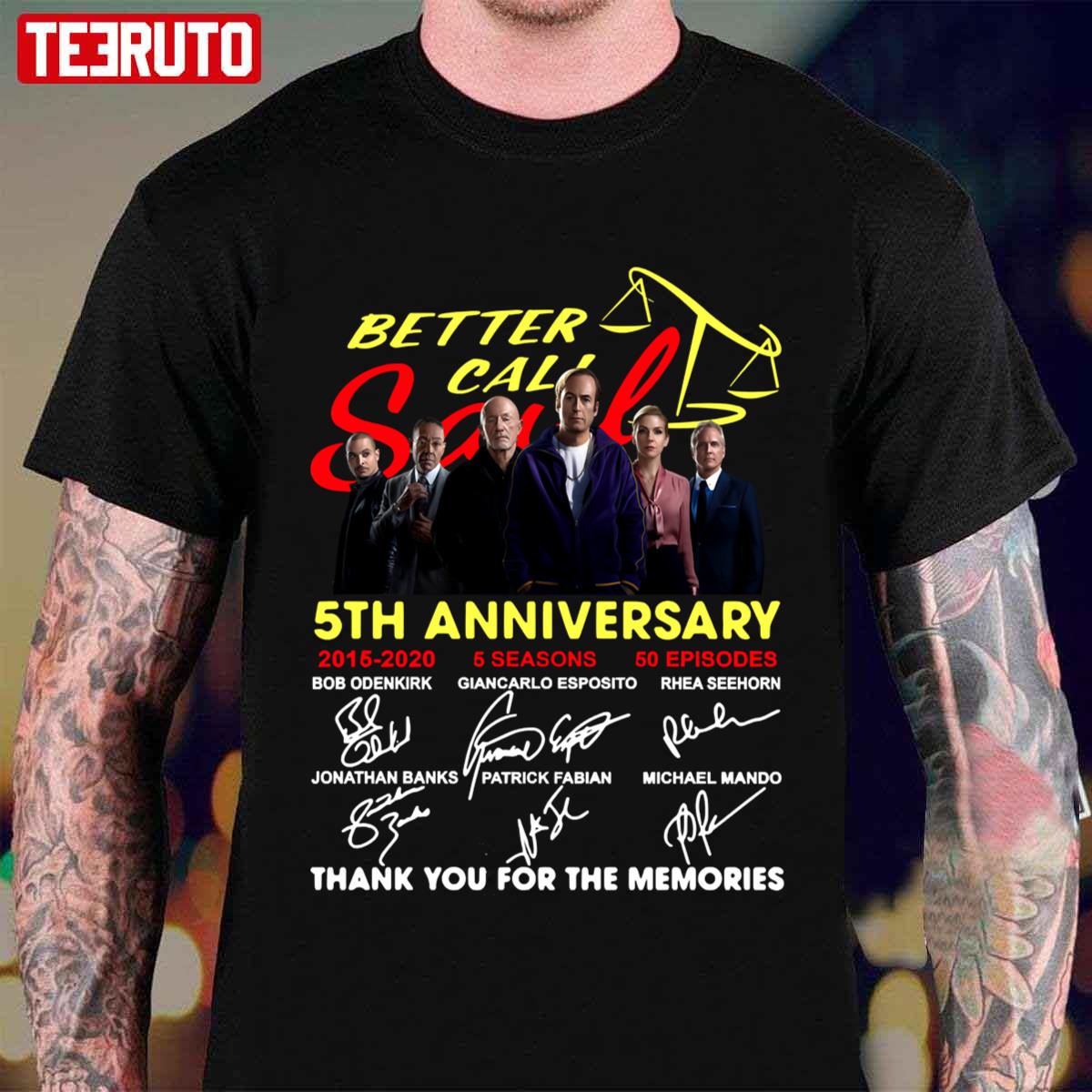 7 Years 2015 2022 Better Call Saul Signatures Unisex T-shirt