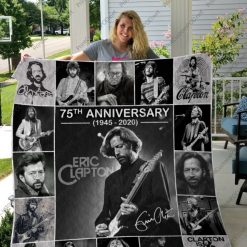 75th Anniversary Eric Clapton Baw Quilt Blanket