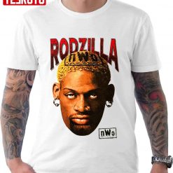 90’s Rodzilla Dennis Rodman Basketball Player Vintage Graphic Unisex T-shirt