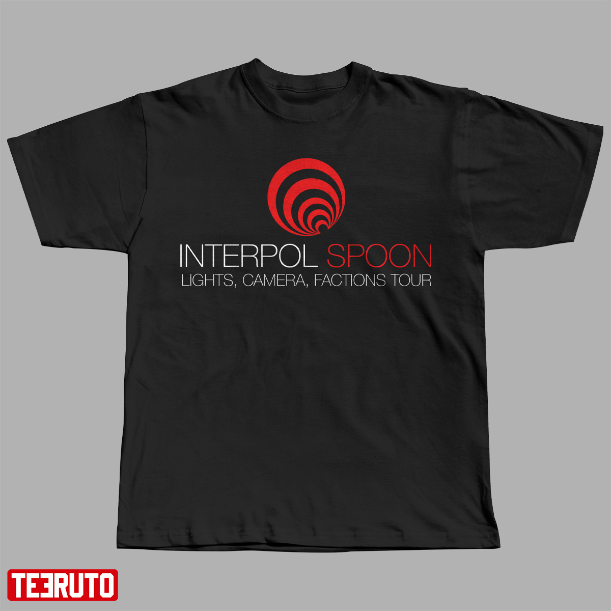 Interpol Spoon Lights Camera Factions Tour 2022 Unisex T-Shirt