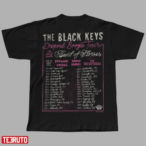 The Black Keys Dropout Boogie Tour 2022 Unisex T-Shirt