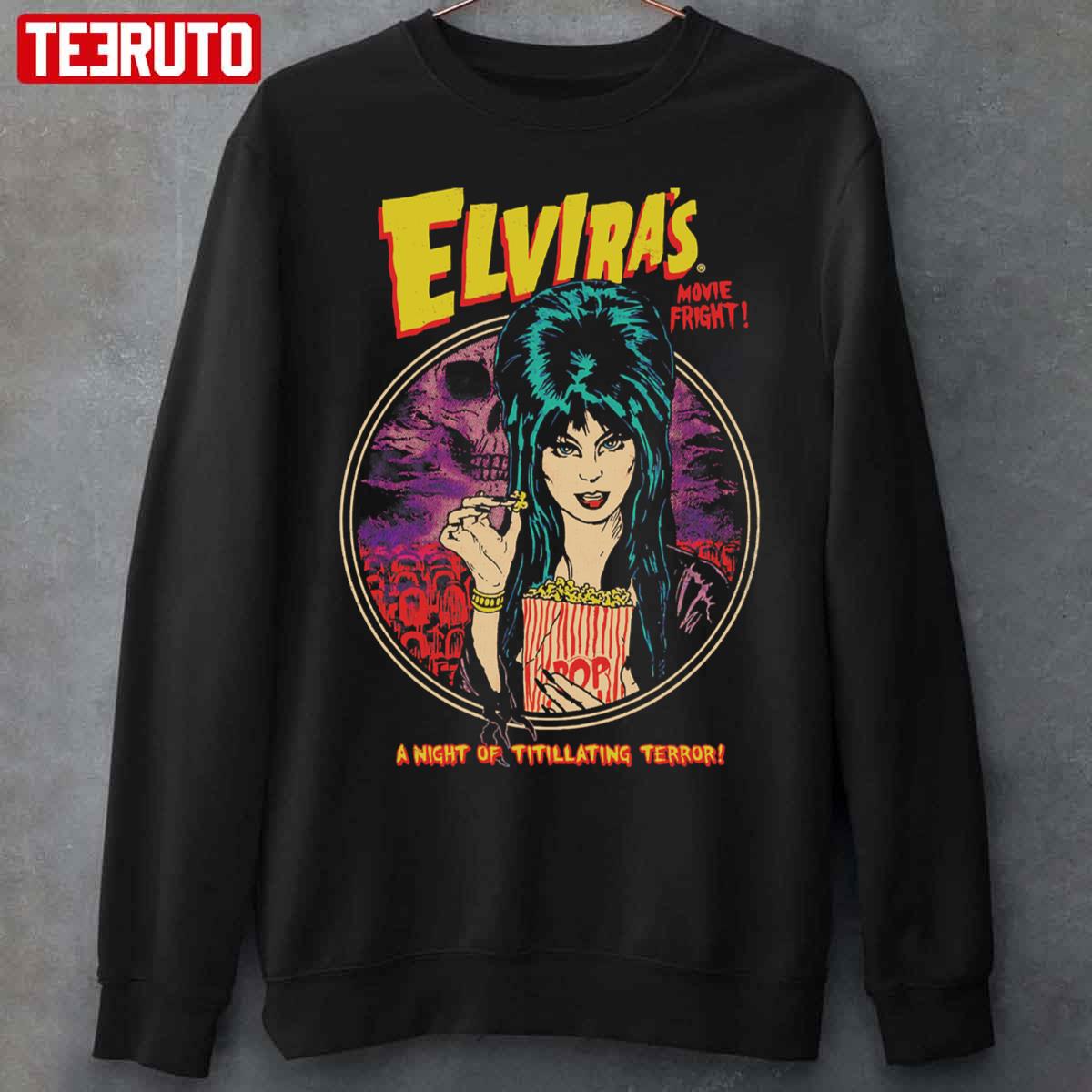 A Night Of Titillating Terror Elvira Icon Mistress Of The Dark Unisex Sweatshirt