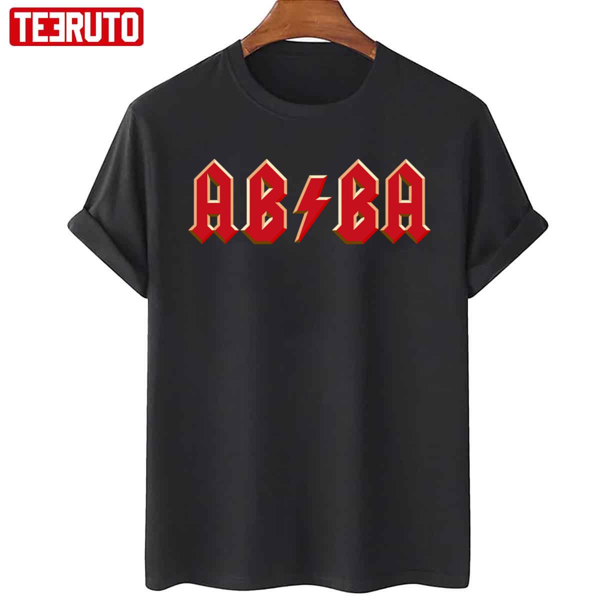 ABBA X ACDC Art Logo Unisex T-Shirt