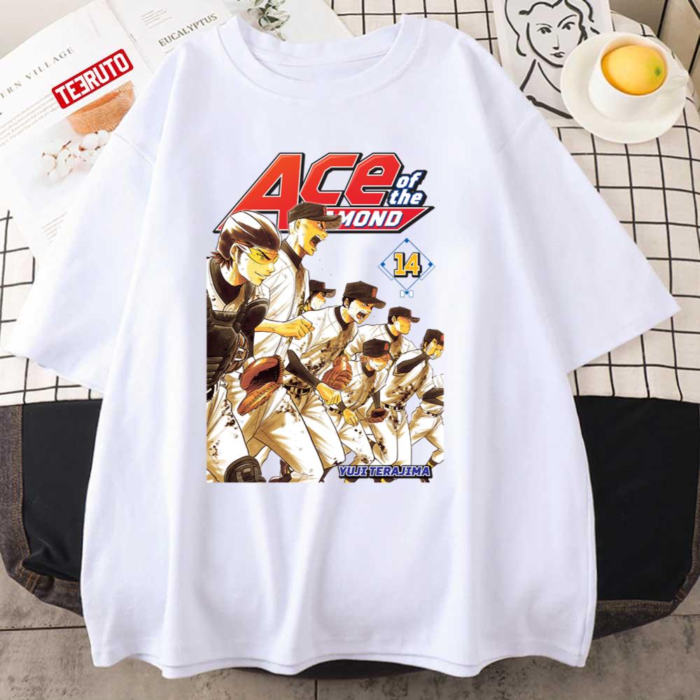 Ace Of The Diamond Manga Cover With Characters Unisex T-Shirt