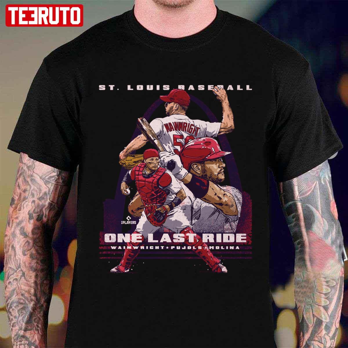 Adam Wainwright Albert Pujols & Yadier Molina Last Ride Unisex T-shirt ...