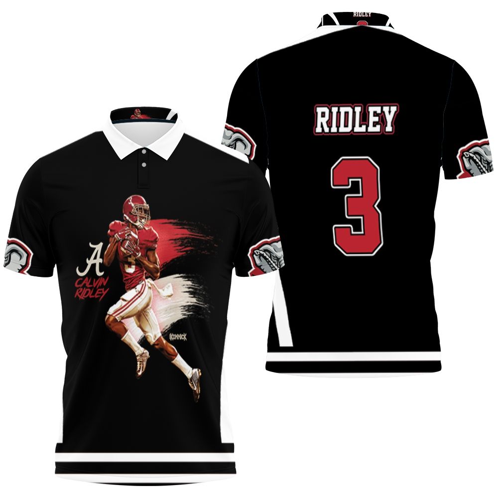 Alabama Crimson Tide 3 Calvin Ridley 2 Polo Shirt All Over Print Shirt 3d T-shirt