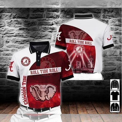 Alabama Crimson Tide Ncaa For Tide Fan Polo 3d Polo Hoodie7784 All Over Print Shirt 3d T-shirt