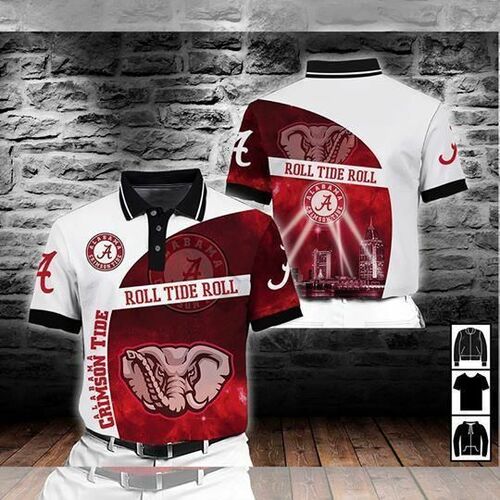 Alabama Crimson Tide Ncaa For Tide Fan Polo 3d Polo Model 152 All Over Print Shirt 3d T-shirt