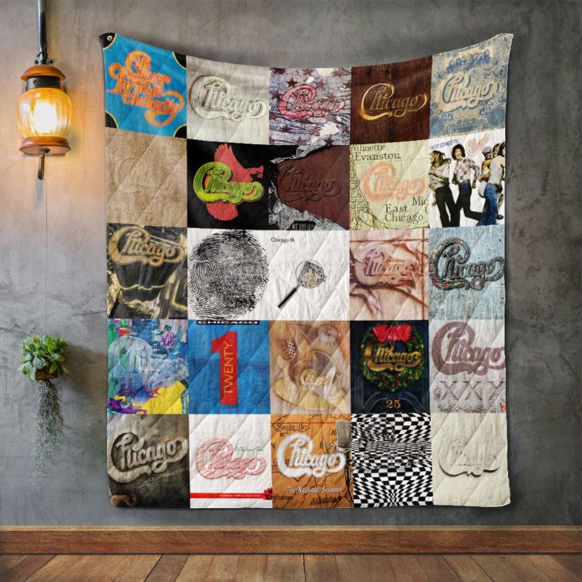Album Chicago Covers Quilt Blanket