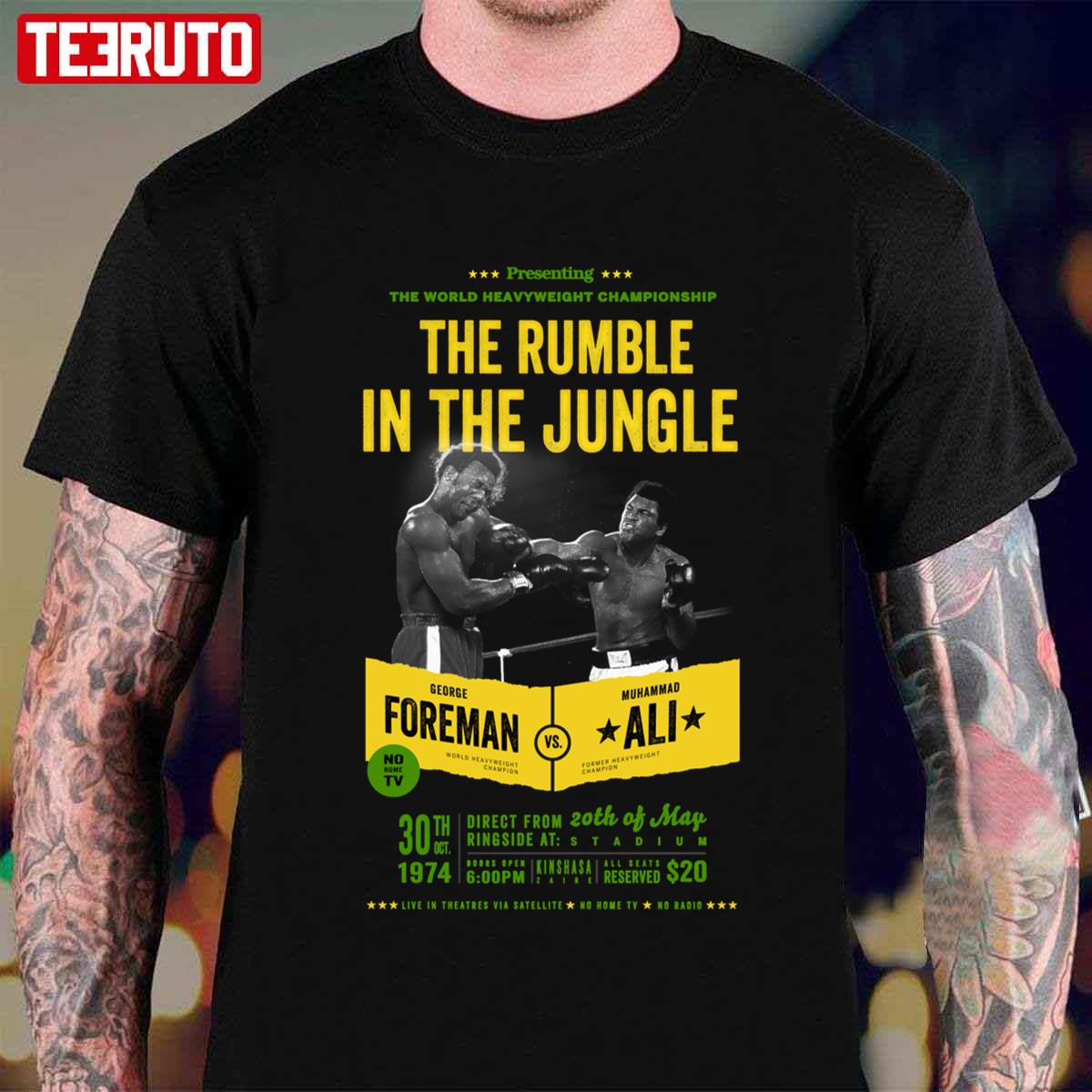 Ali Vs Foreman Rumble In The Jungle Unisex T-shirt