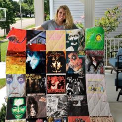 Alice Cooper Albums Quilt Blanket
