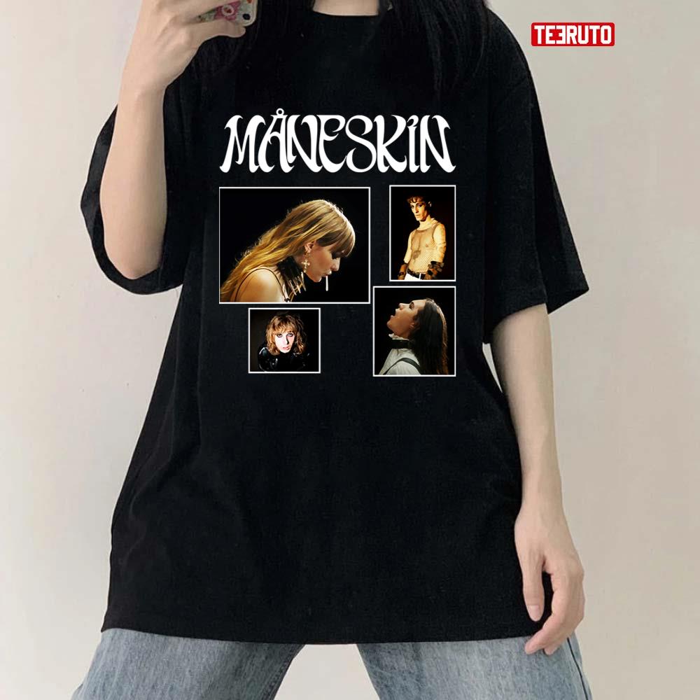 All Four Members Of Maneskin Gift For Fan Unisex T-shirt