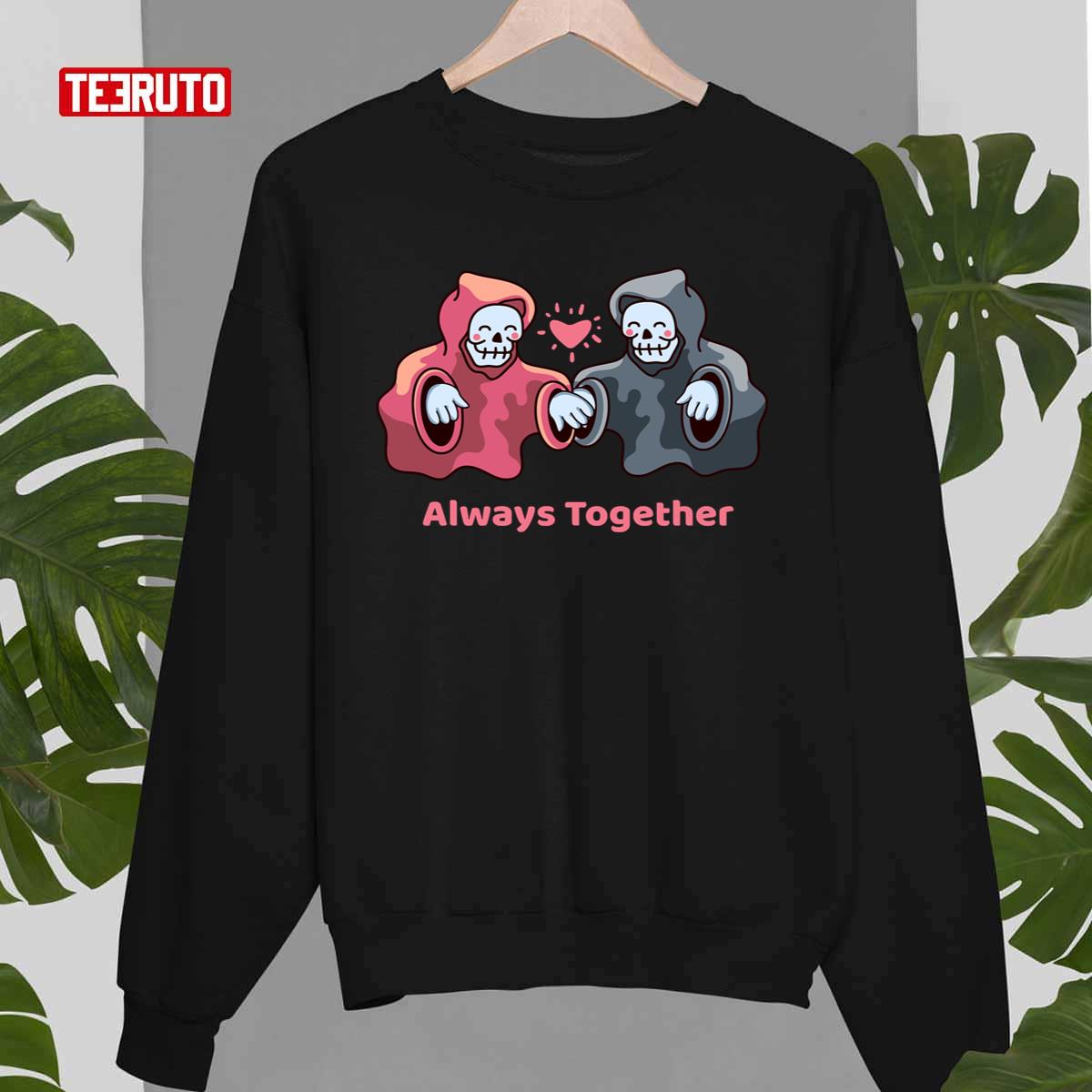 Always Together Halloween Scary Pumpkin Head Unisex Sweatshirt