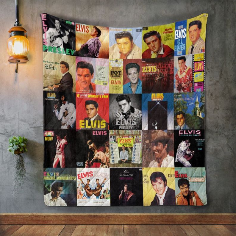 Amazing Elvis Presley Album Quilt Blanket