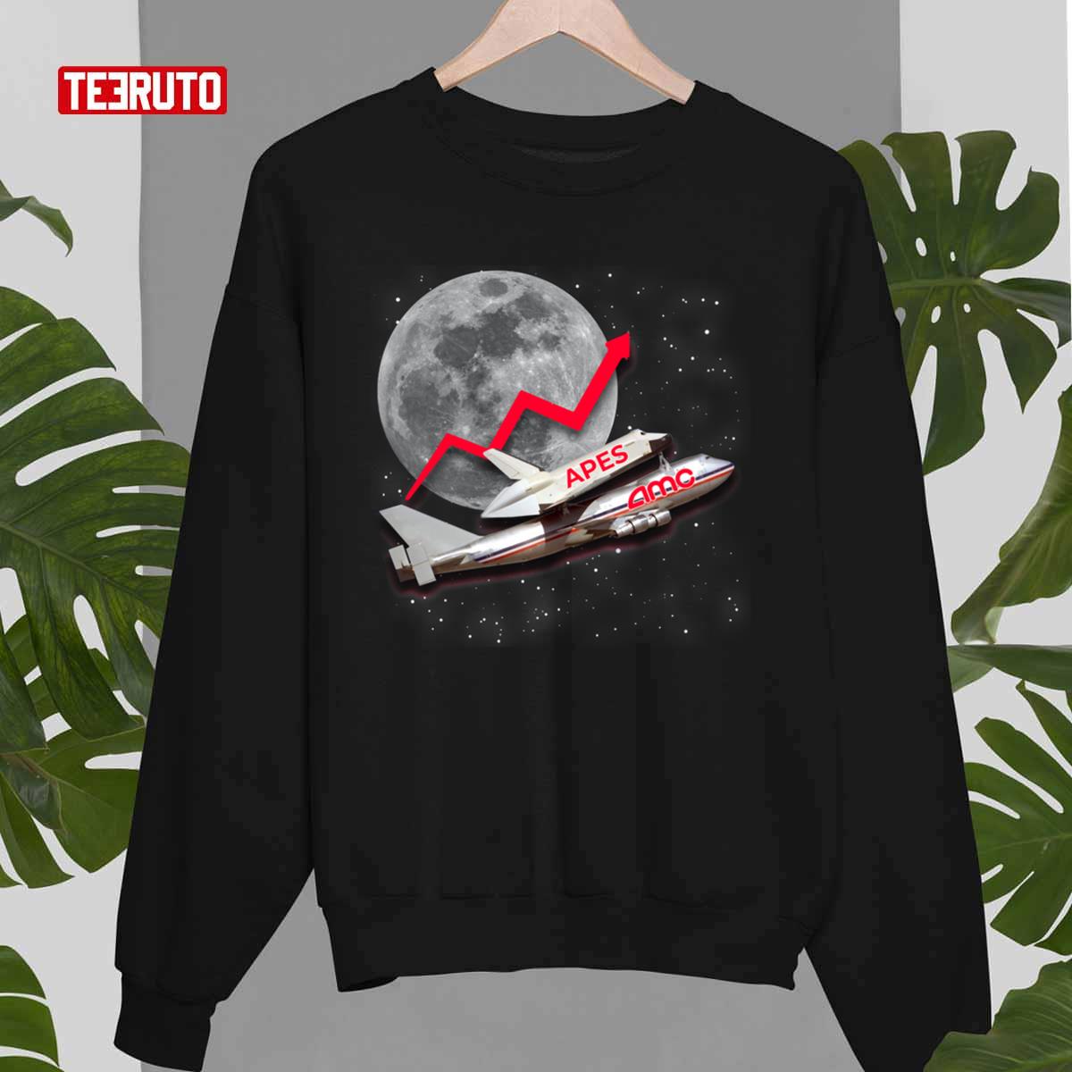 Amc Carrying Apes To The Moon Unisex Sweatshirt