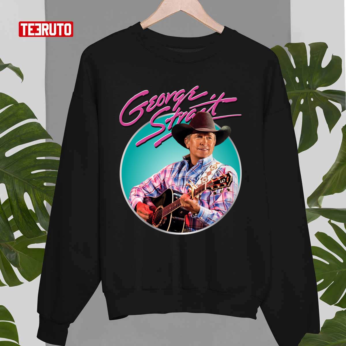 American Country Music Singer George Strait Retro Unisex T-Shirt