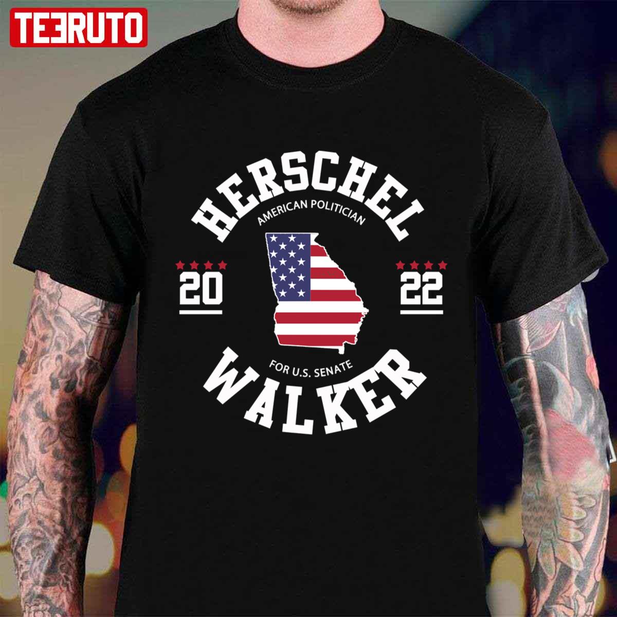 American Politician Herschel Walker 2022 Georgia Senate Unisex T-shirt ...