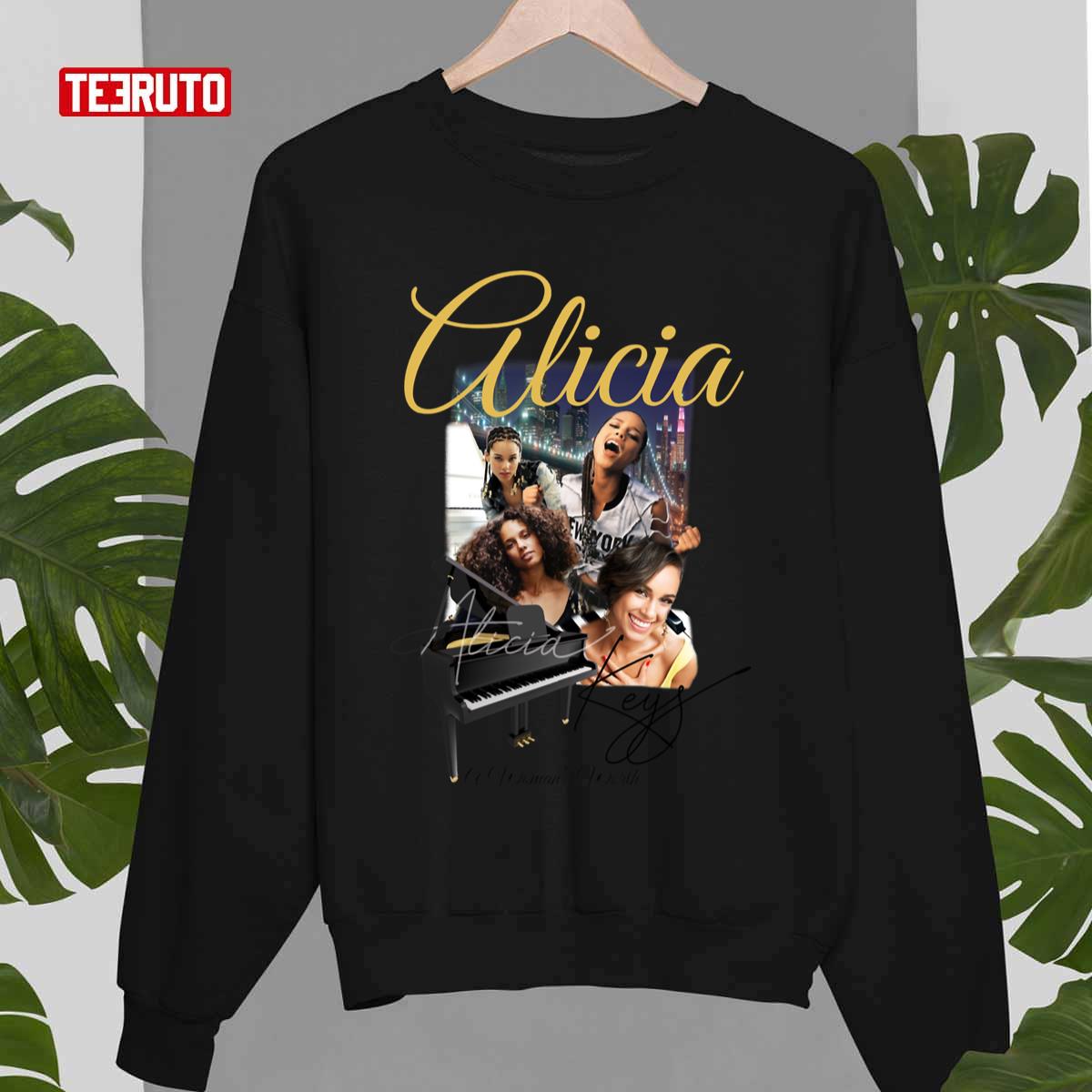American Singer Songwriter Alicia Keys Graphic Design Unisex Sweatshirt
