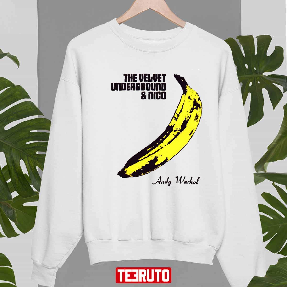 Andy Warhol’s Velvet Underground Famous Banana Design Unisex Sweatshirt
