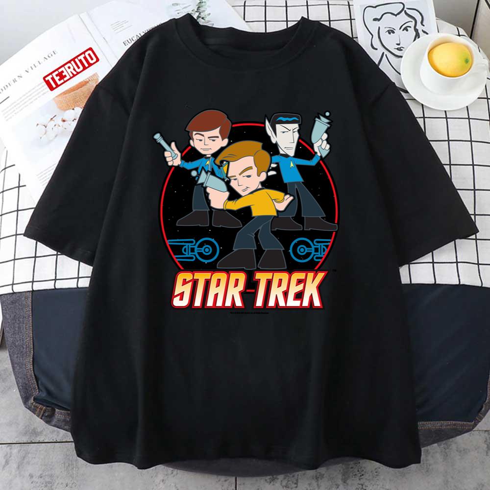 Animated Circle Portrait Star Trek Original Series Unisex T-Shirt