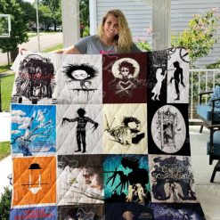 Animation Edward Scissorhands Bootleg Quilt Blanket