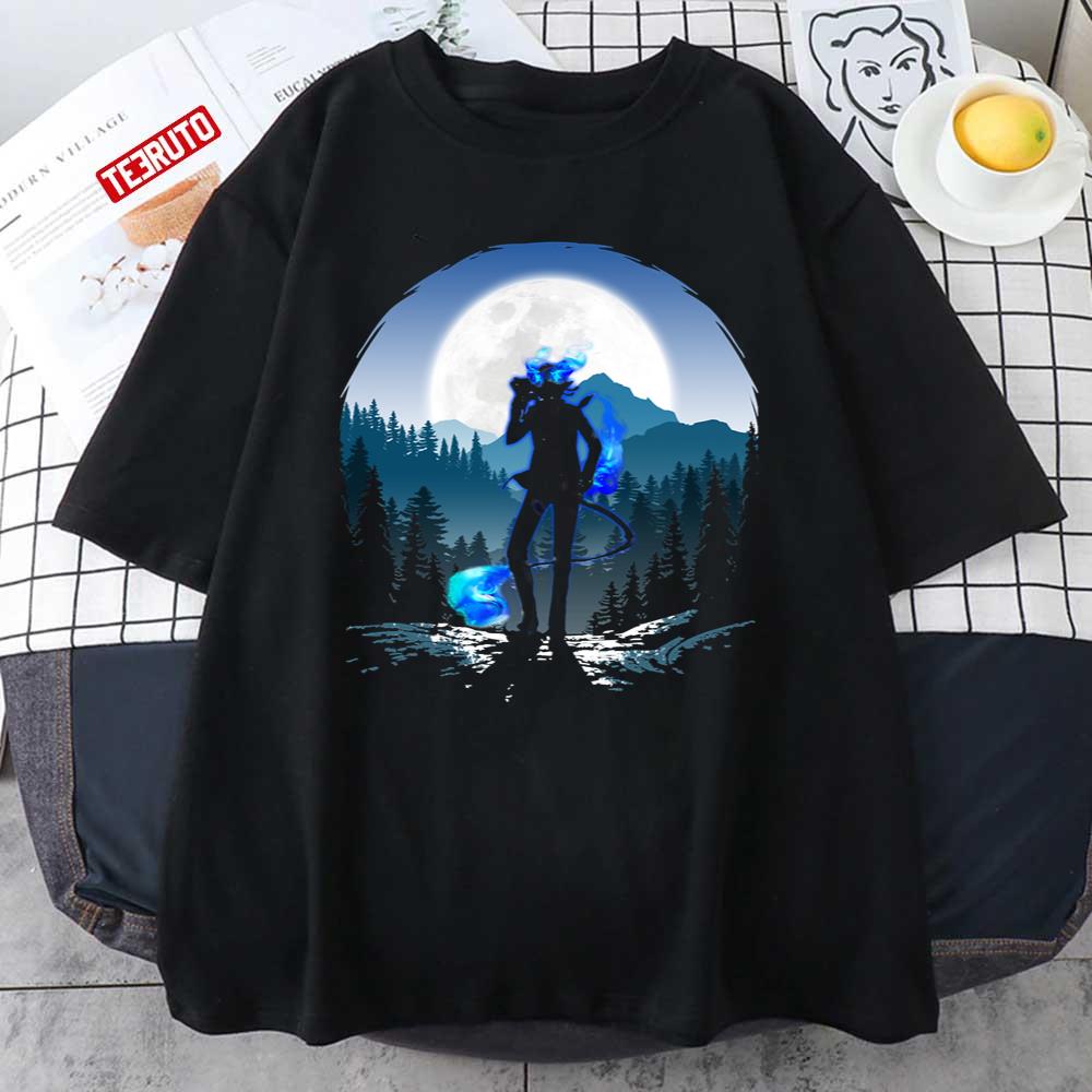 Anime Character Rin Blue Tail With Kuro Unisex T-Shirt