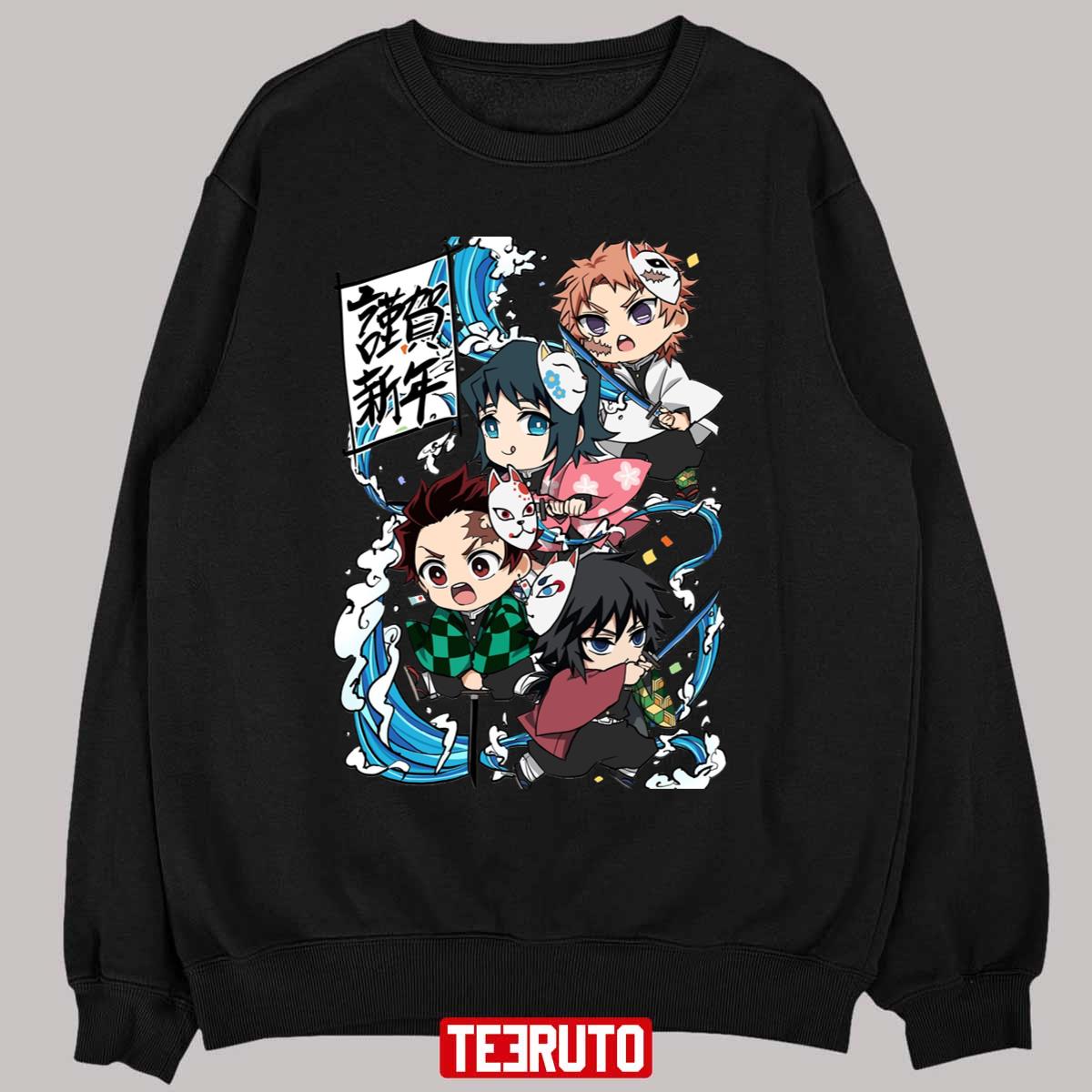 Anime Characters Demon Slayer Kids Party Unisex T-Shirt