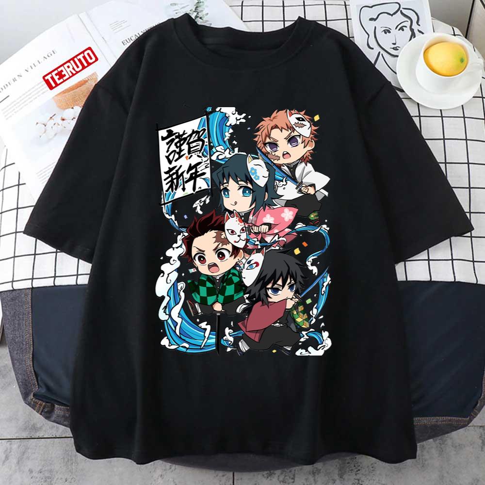 Anime Characters Demon Slayer Kids Party Unisex T-Shirt