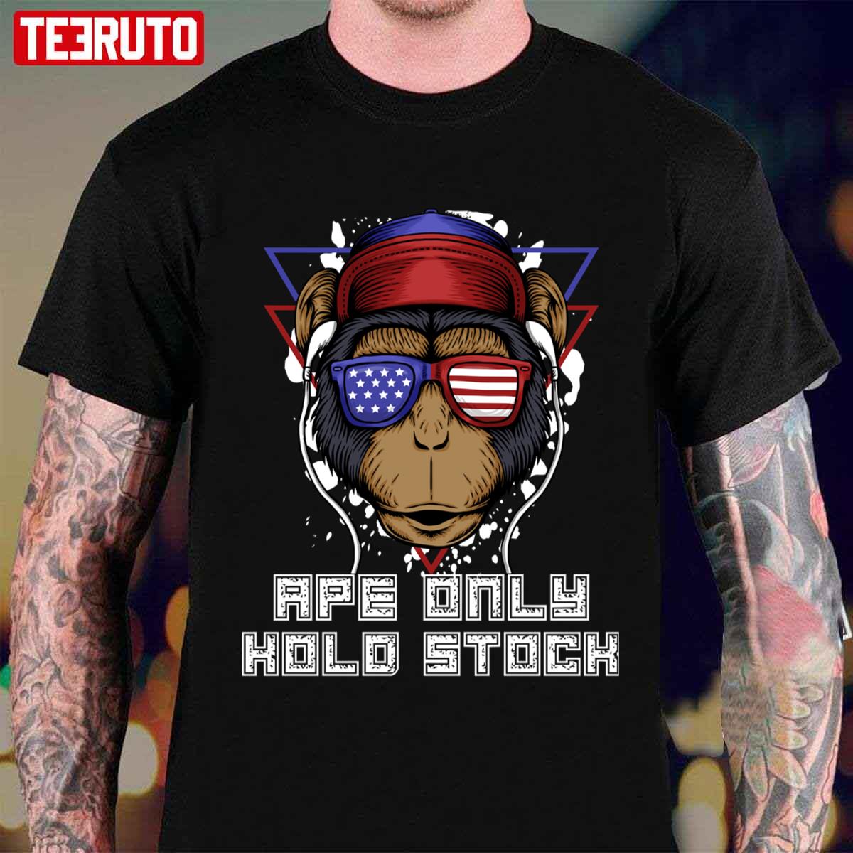 Ape Only Hold Stock US Glasses Unisex T-shirt