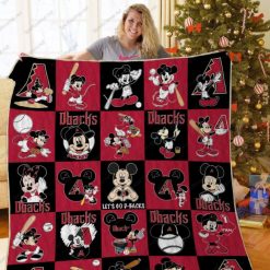 Arizona I Am On D-backs Mickey Quilt Blanket