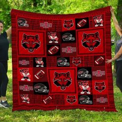 Arkansas State Red Wolves Collected Ncaa Quilt Blanket