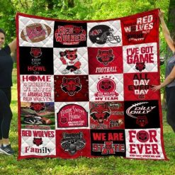 Arkansas State Red Wolves Quilt Blanket