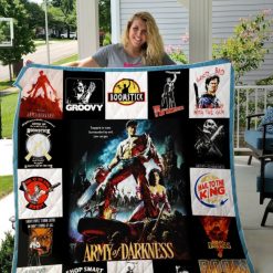 Army Of Darkness Movie Quilt Blanket