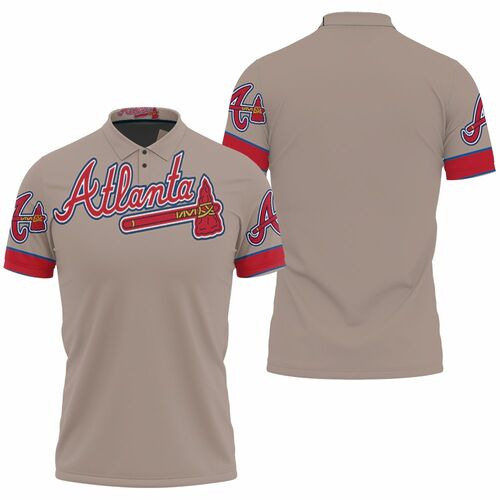 Atlanta Braves Mlb Grey Jersey Inspired Style Polo Shirt Model A3050 All Over Print Shirt 3d T-shirt