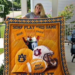 Auburn Tigers Yellow Ncaa Quilt Blanket