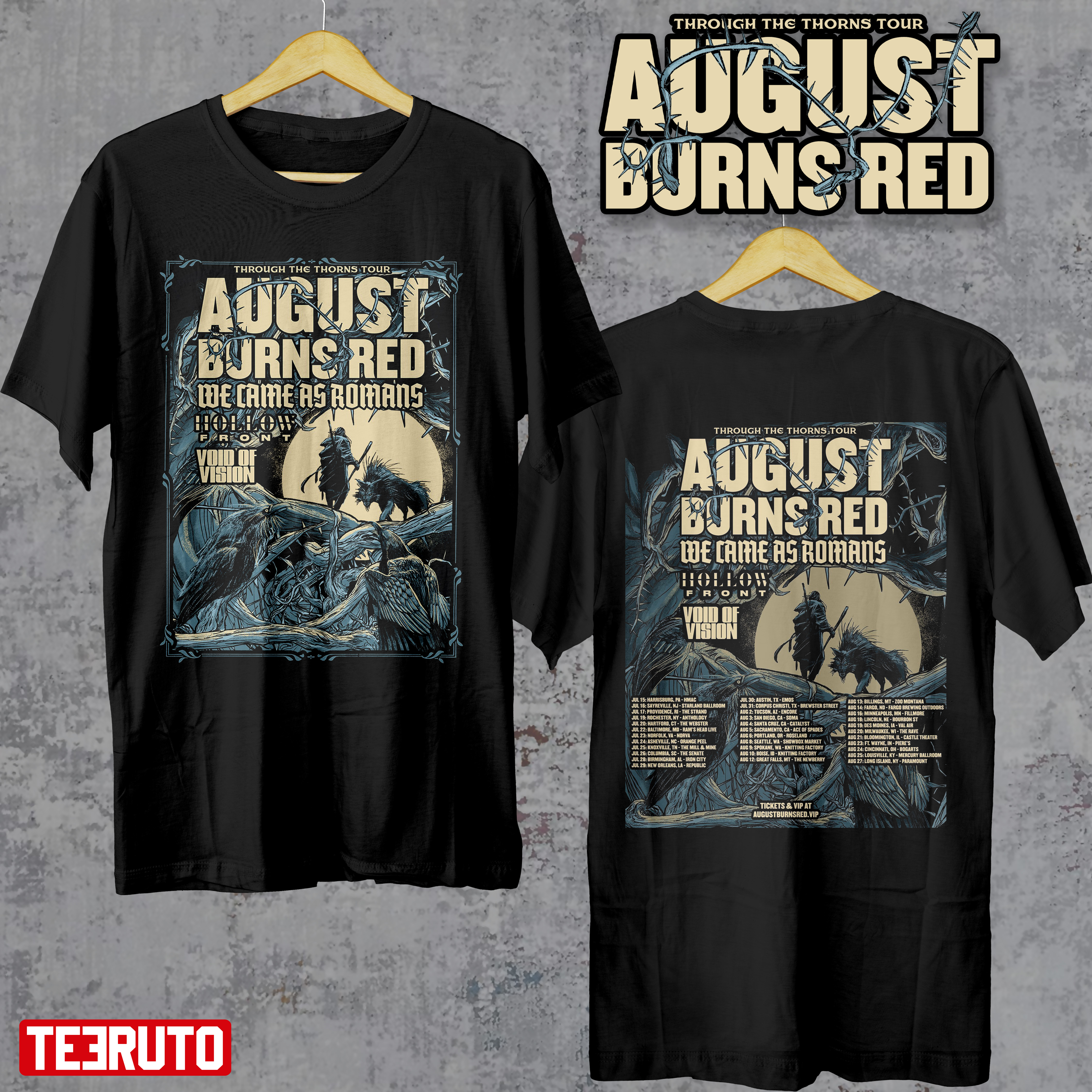 August Burns Red Through The Thorns Tour 2022 Unisex T-Shirt