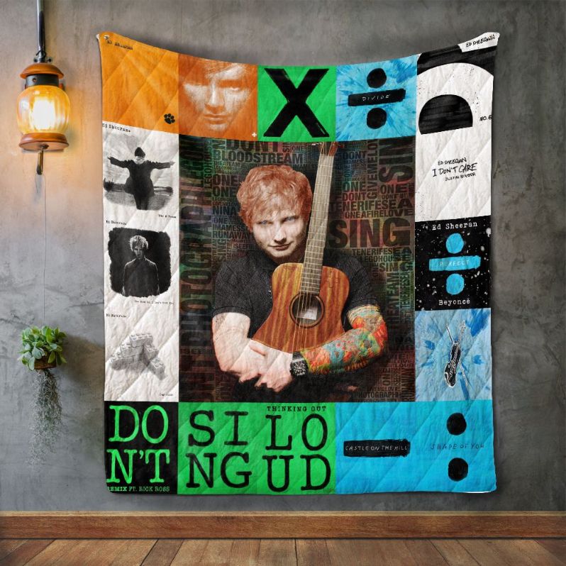 Awesome Ed Sheeran Style Collection Quilt Blanket