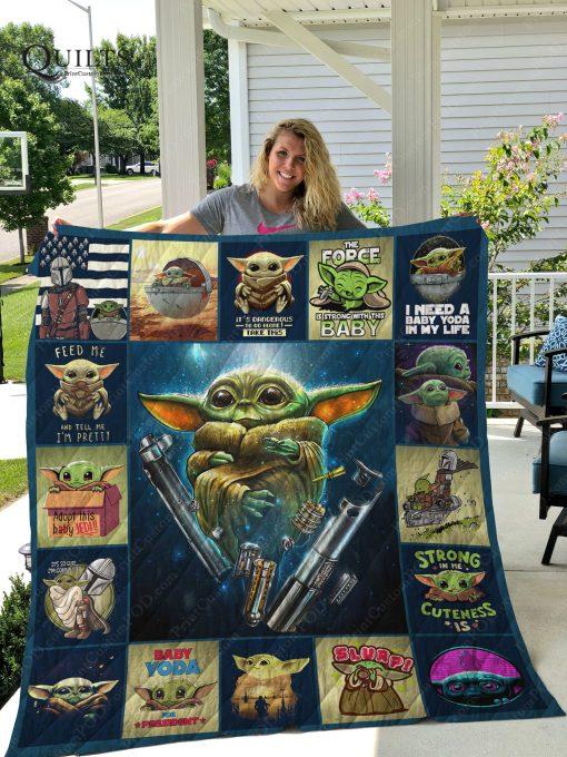 Baby Yoda Quilt Blanket Teeruto