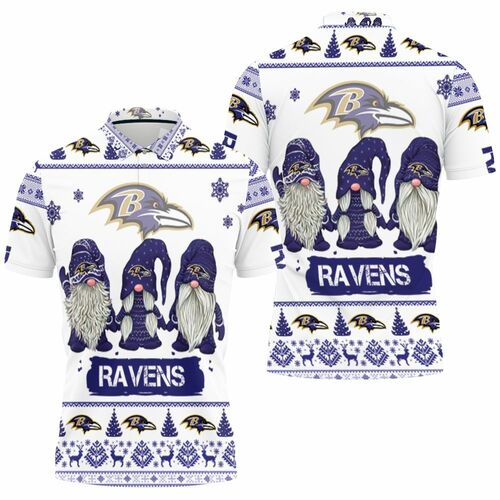 Baltimore Ravens Christmas Gnomes Ugly Sweatshirt Christmas 3d Polo Shirt Model A31393 All Over Print Shirt 3d T-shirt