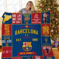 Barcelona FC EST 1899 We’ve Shown It Collection Quilt Blanket