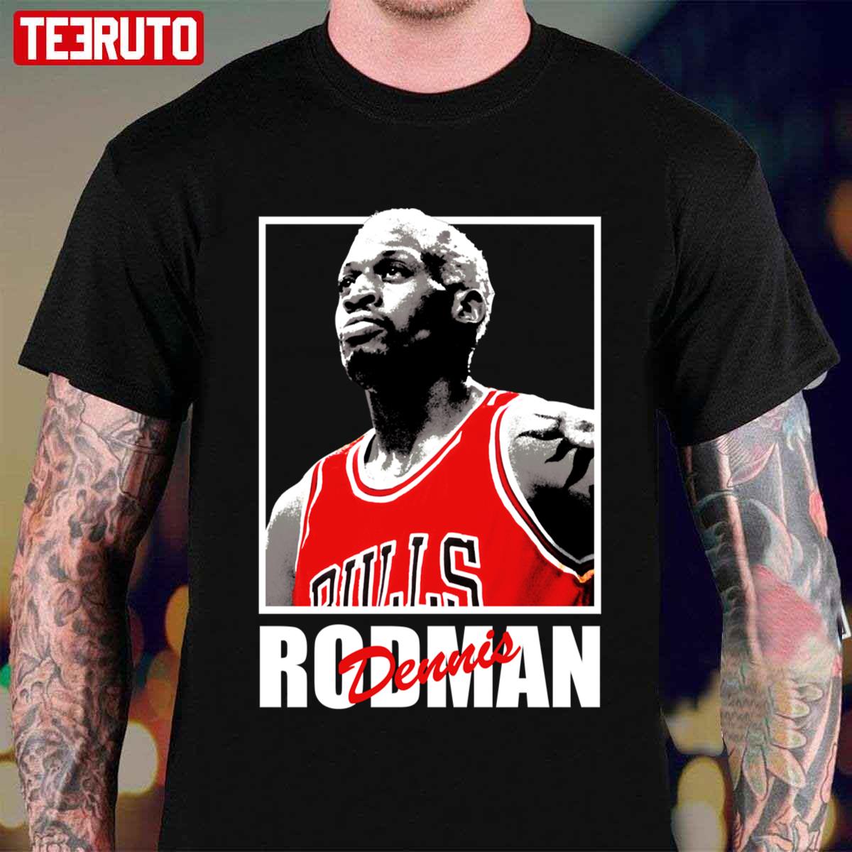 Basketball Player Dennis Rodman Vintage Styleeee Unisex Tshirt Teeruto