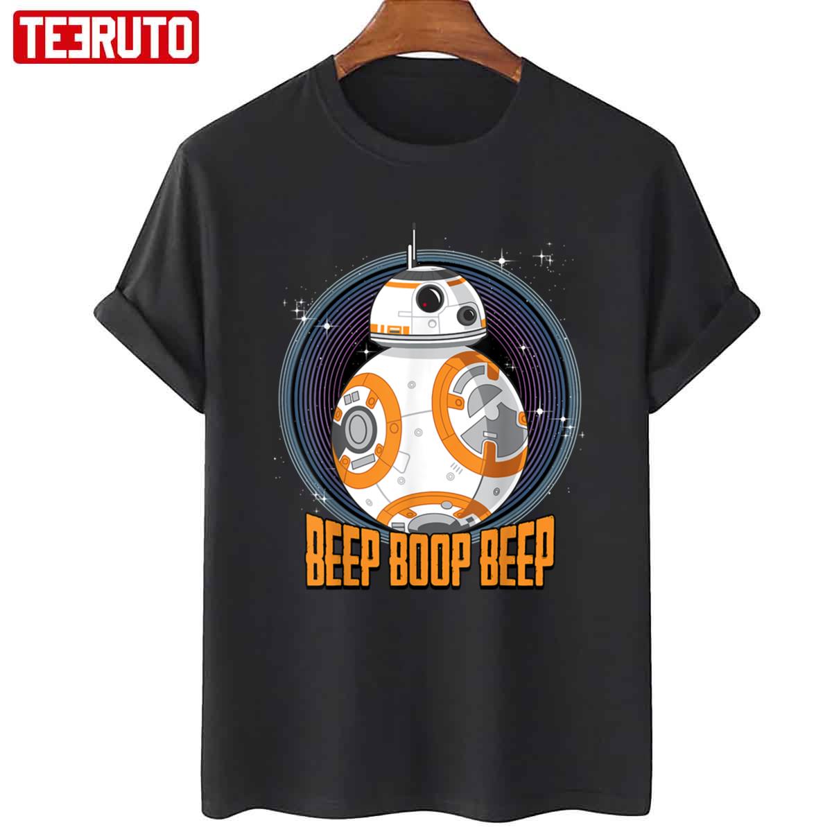 Beep Boop Beep BB-8 Quote Circle Design Unisex T-Shirt