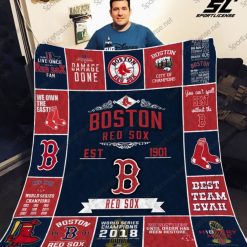 Best Team Evah Boston Red Sox Collected Quilt Blanket