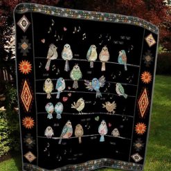 Bird On Wire Ta030505 Quilt Blanket