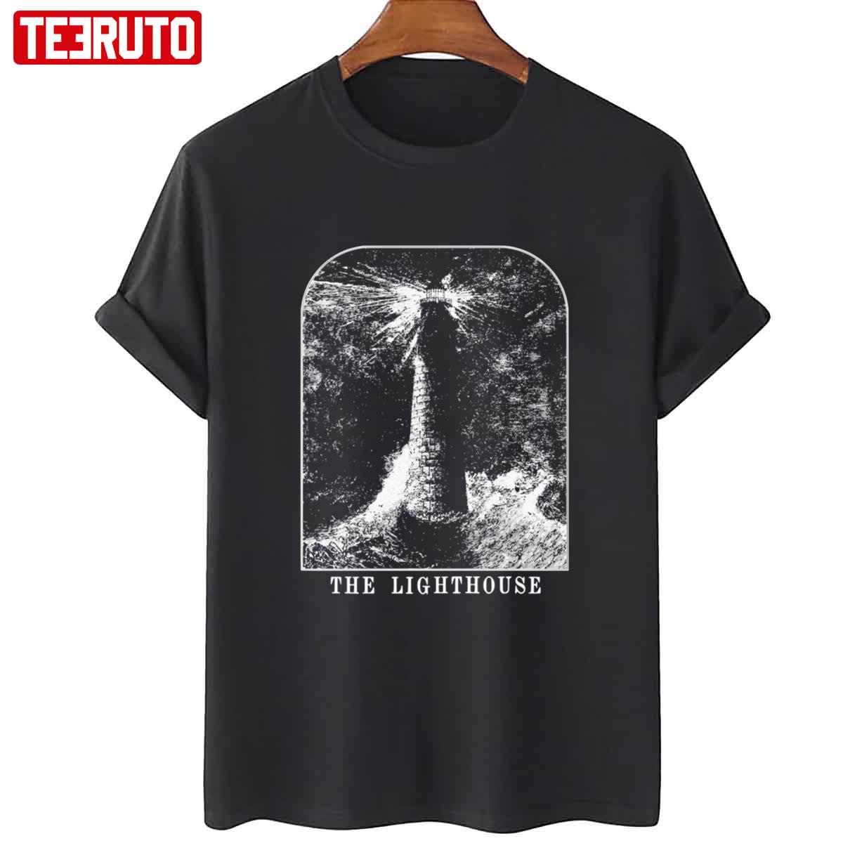 Black N White The Lighthouse Art Unisex T-Shirt