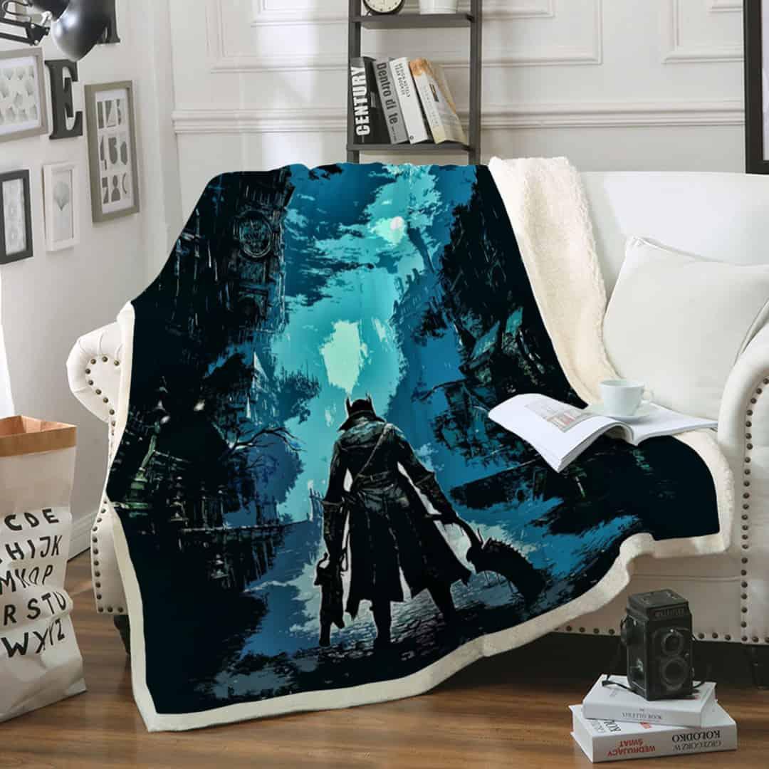 Bloodborne Sofa Fleece Blanket