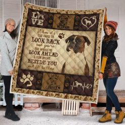 Boxer Dogs Beside You Quilt Blanket