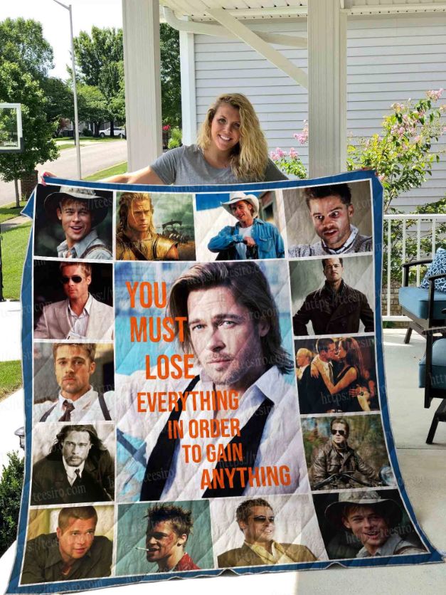 Brad Pitt Cast Collection Quilt Blanket Teeruto