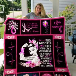 Breast Cancer Warrior Quilt Blanket
